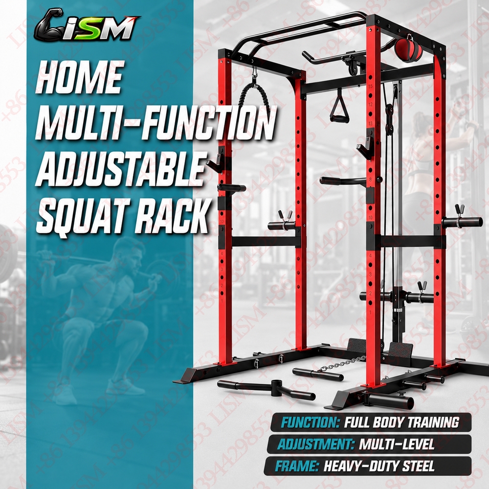 Leg Press Machine - S21 Power Cage Multi-Function Rack Adjustable