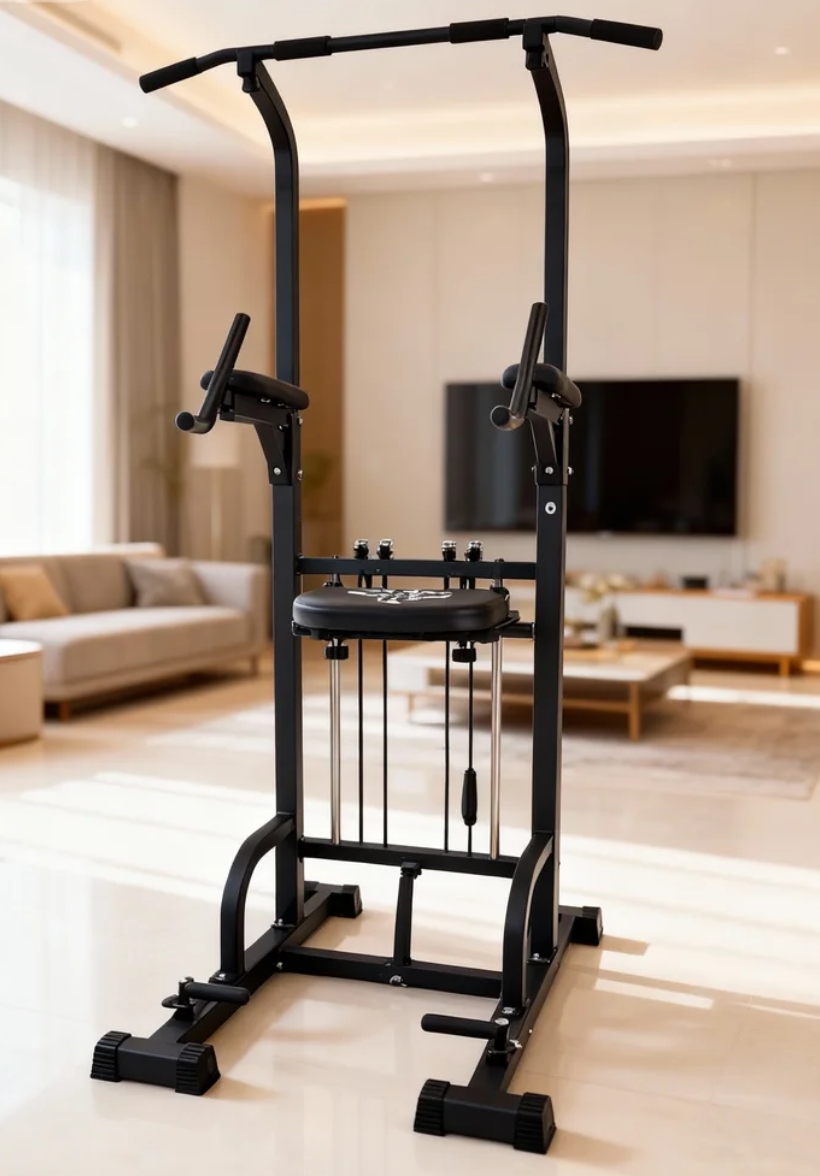 Home Gym Compact - Power Tower Pull-Up Dip Station 450LBS