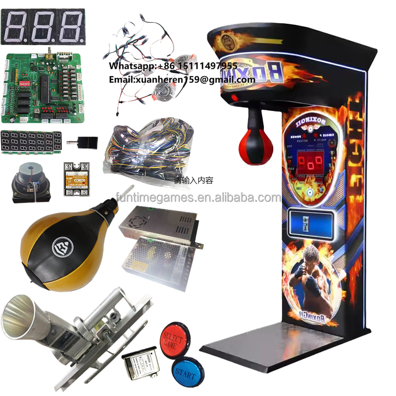 Home Gym Machine - Multi-Function Boxing Machine Kit with LCD