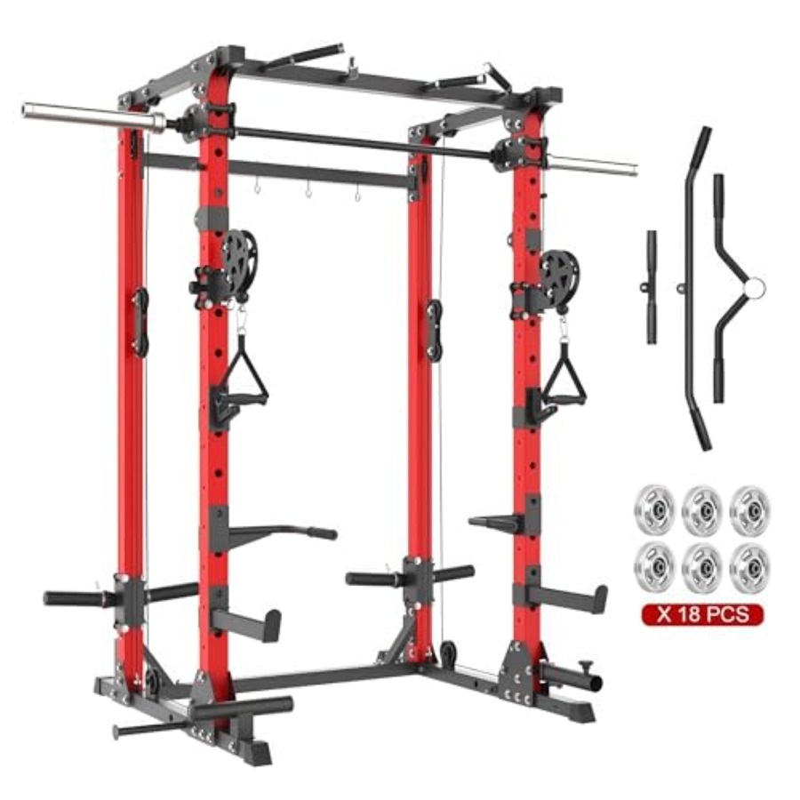 Home Gym All In One - Smith Machine 5 in 1 Heavy-Duty