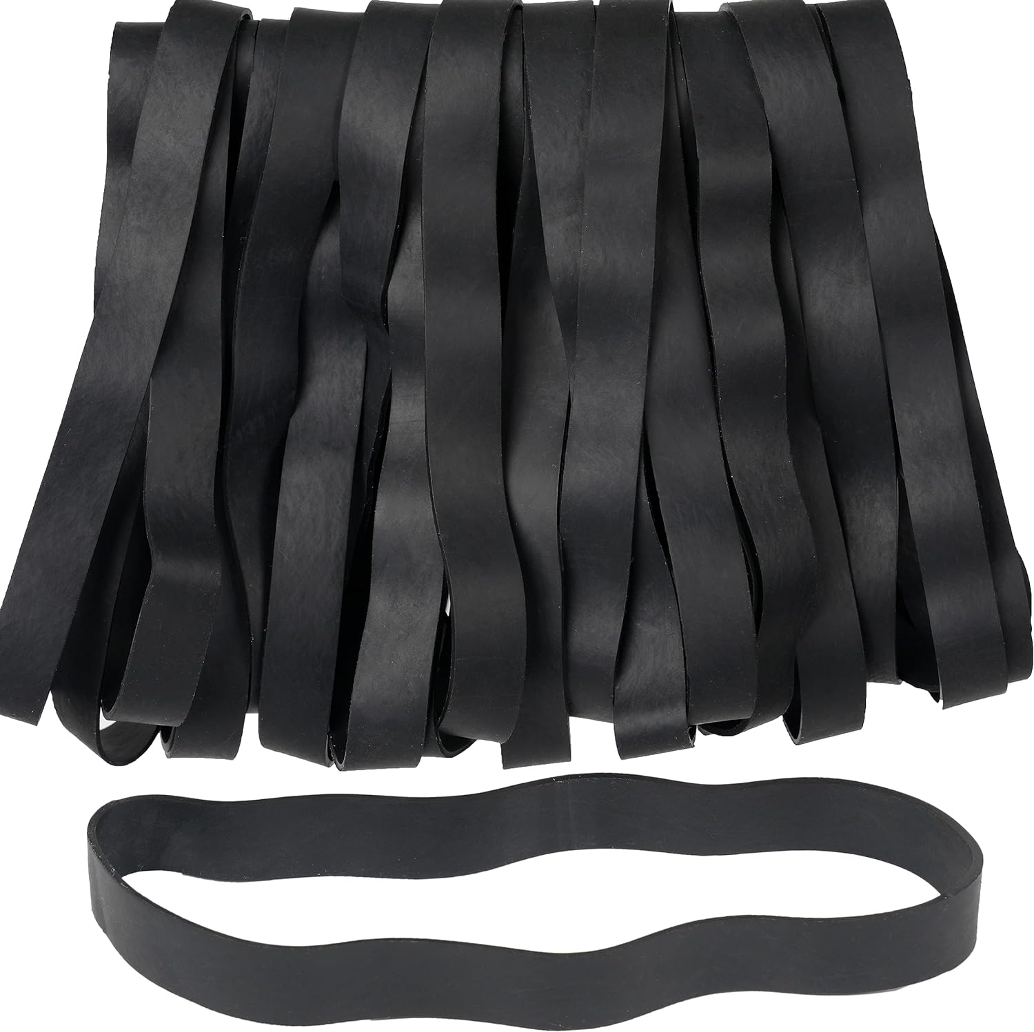 Resistance Band Heavy - Wide 20mm Black Elastic Rubber Band