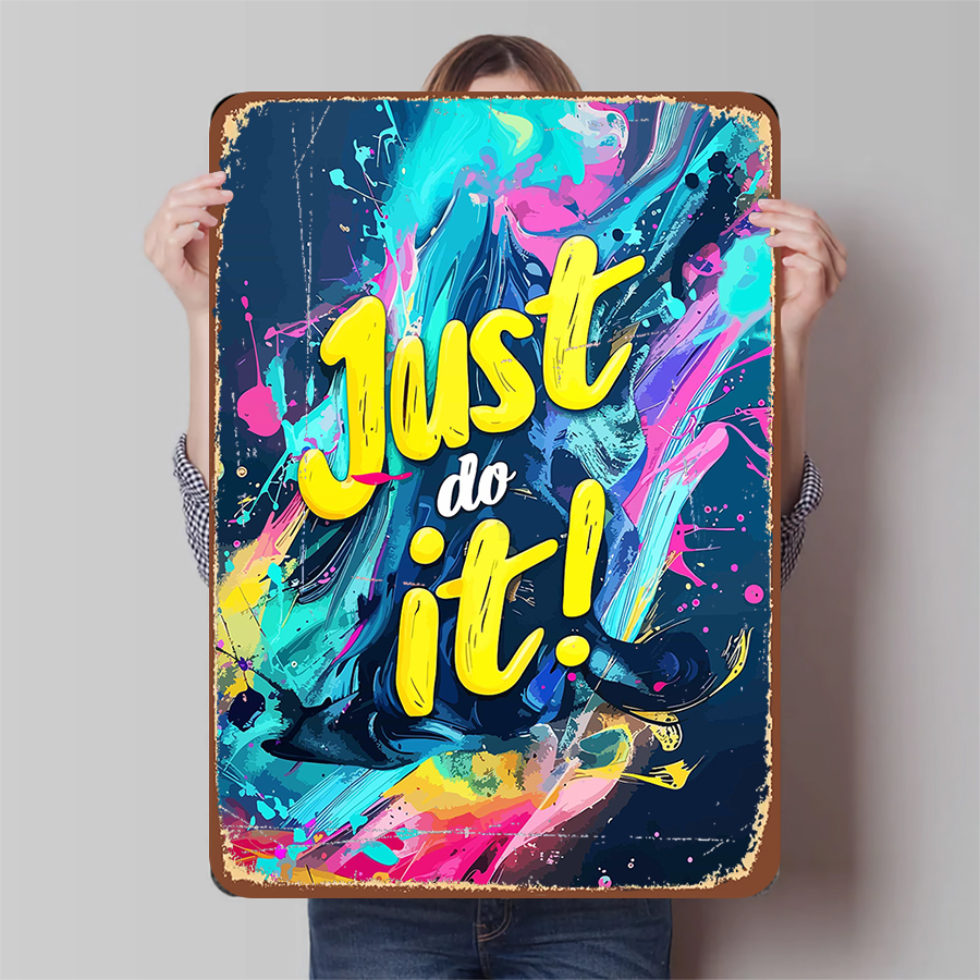 Home Gym Quotes - Inspirational Metal Poster Just Do It
