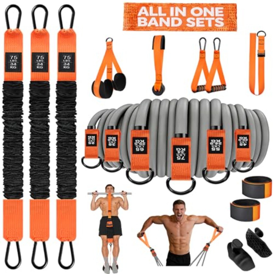 Resistance Band Heavy - Strength training: latex resistance bands, black,