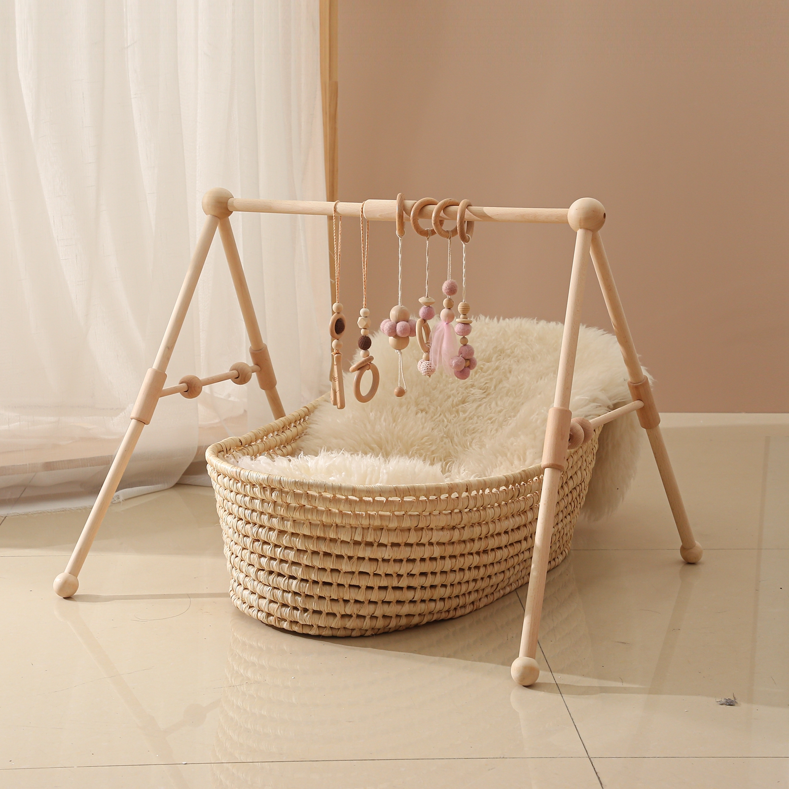 Home Gym Room - Baby Wooden Toys Play Gym Ordic