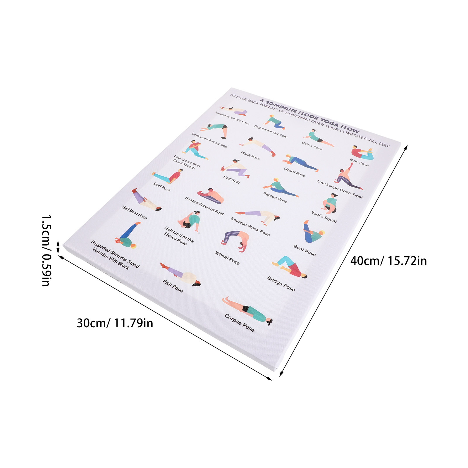 Yoga Poses Poster Wall Art Woo – Home Gym Room Bewertung und Preis