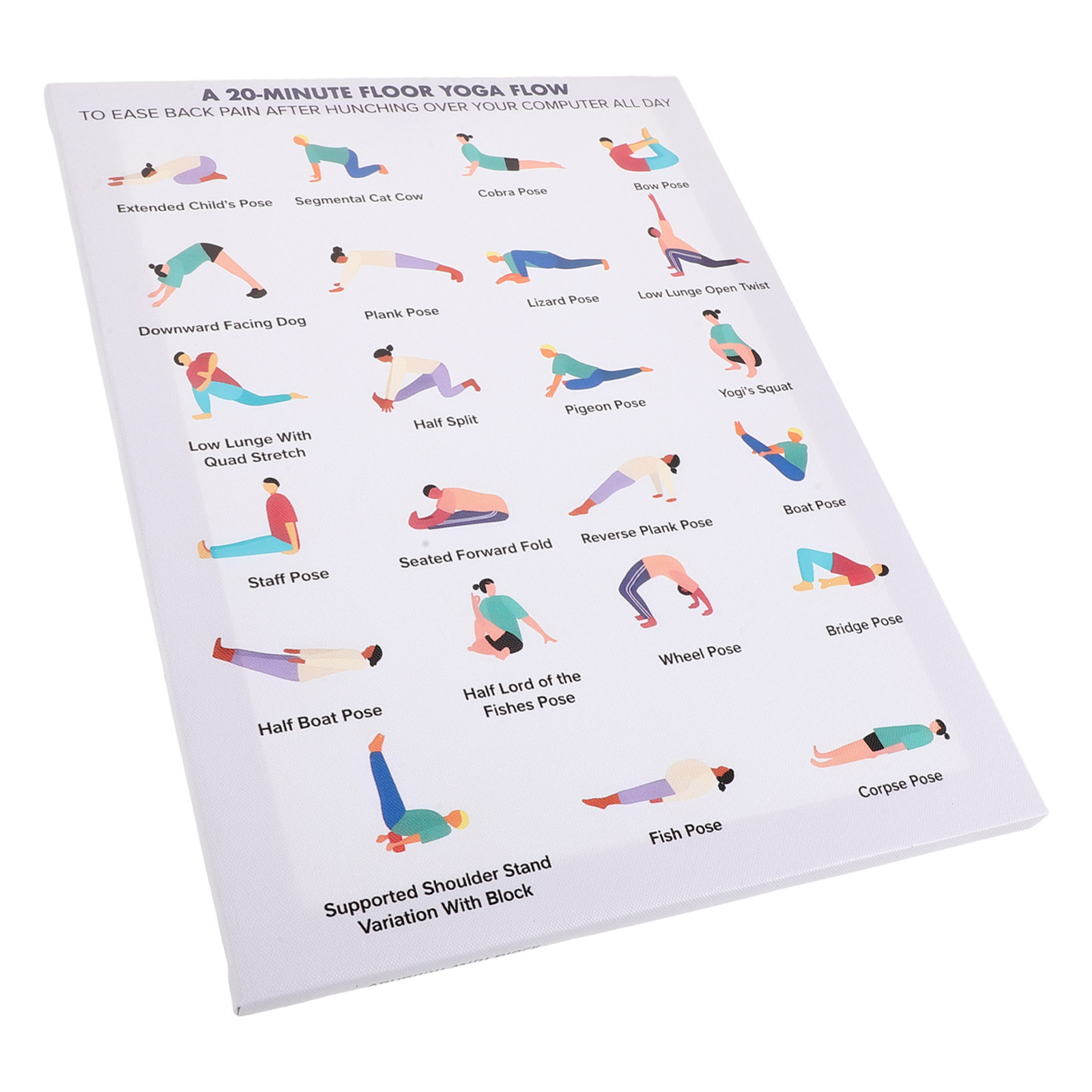 Yoga Poses Poster Wall Art Woo – Home Gym Room Bewertung und Preis