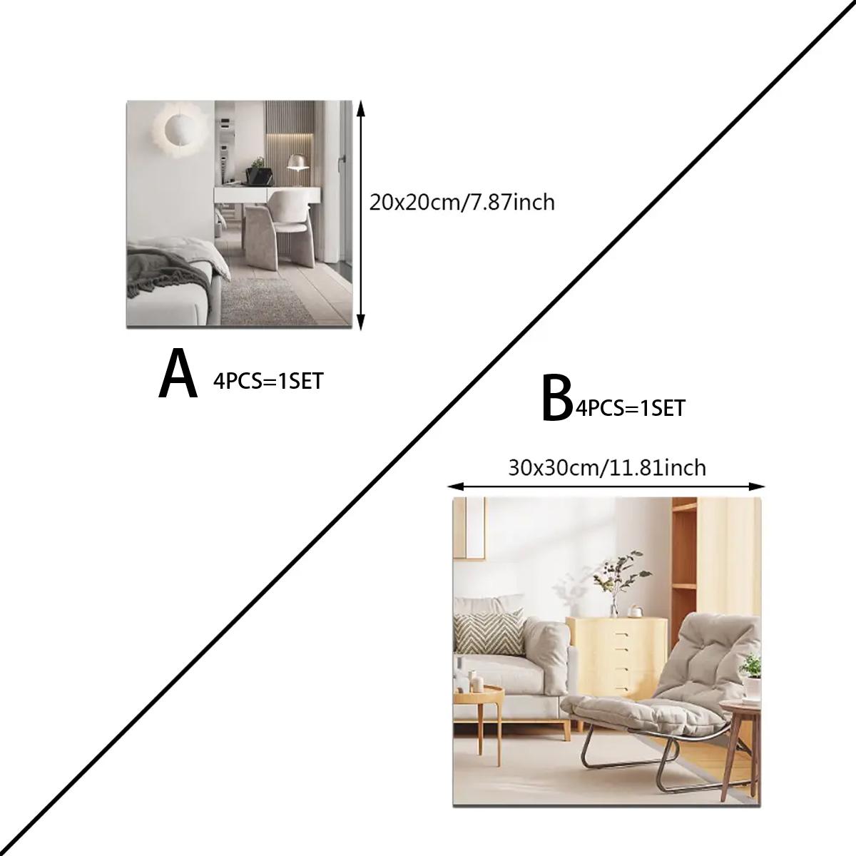 4Pcs Acrylic Mirror Wall Stick – Home Gym Options Bewertung und Preis
