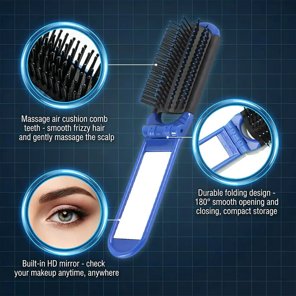 Portable Folding Hair Brush wi – Home Gym Compact Bewertung und Preis