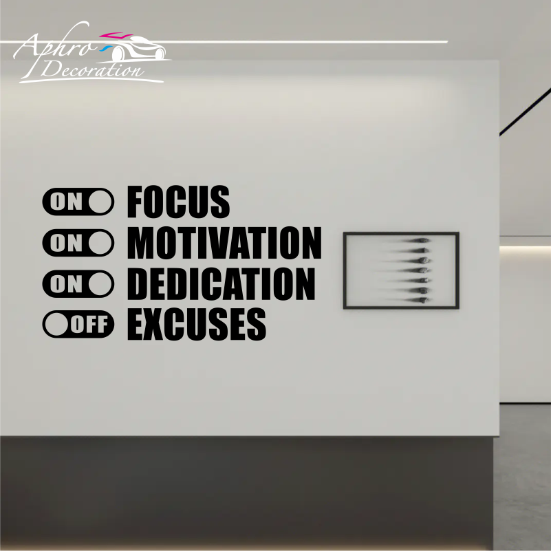 Focus On Motivation On Excuses – Home Gym Quotes Bewertung und Preis