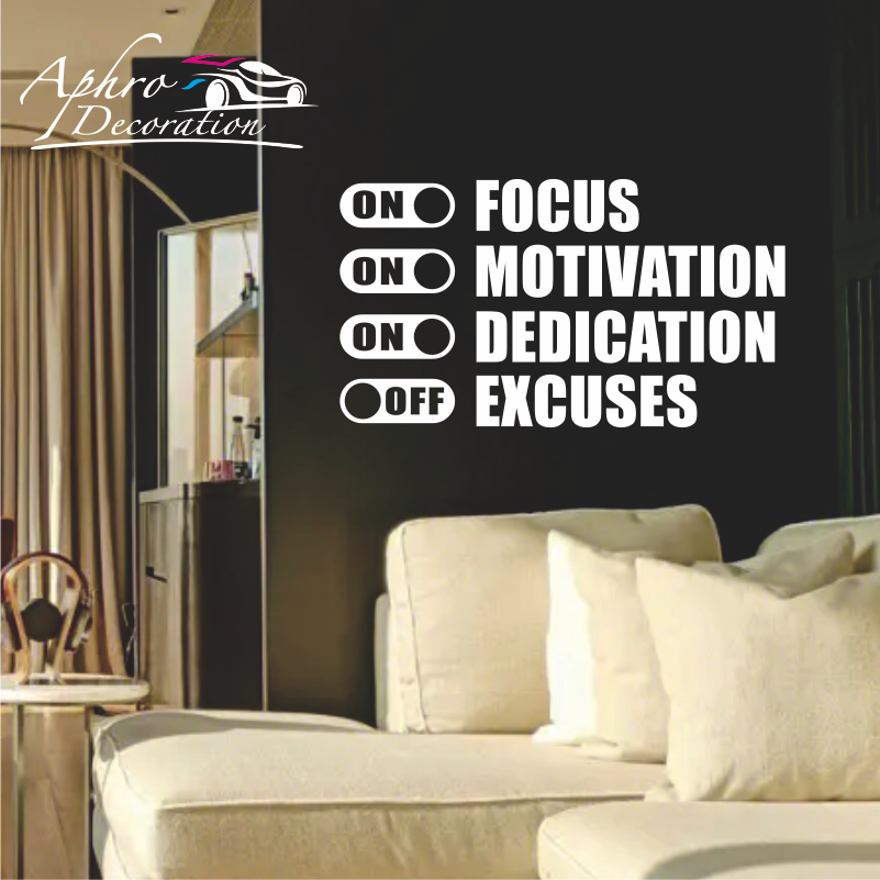 Focus On Motivation On Excuses – Home Gym Quotes Bewertung und Preis