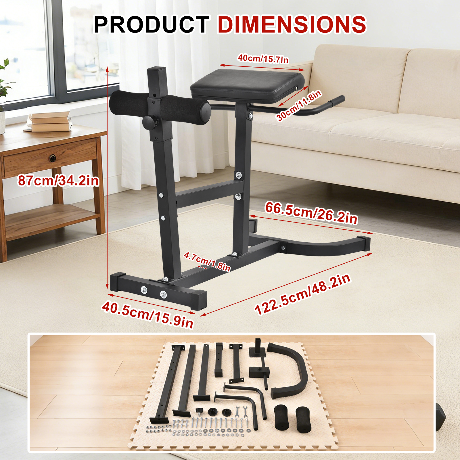 Adjustable Hyperextension Roma – Home Gym Hamstring Exercises Bewertung und Preis