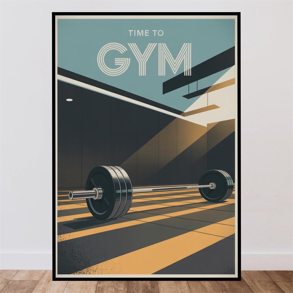 Time To Gym Poster Outdoor Wal – Home Gym Quotes Bewertung und Preis