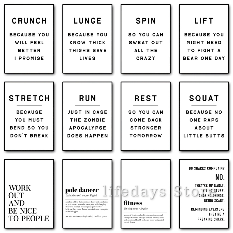 Fitness Work Out Funny Quotes  – Home Gym Quotes Bewertung und Preis