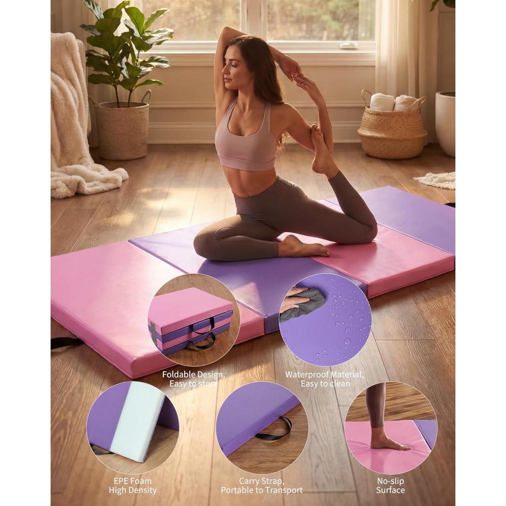 Portable Folding Exercise Mat  – Home Gym Options Bewertung und Preis