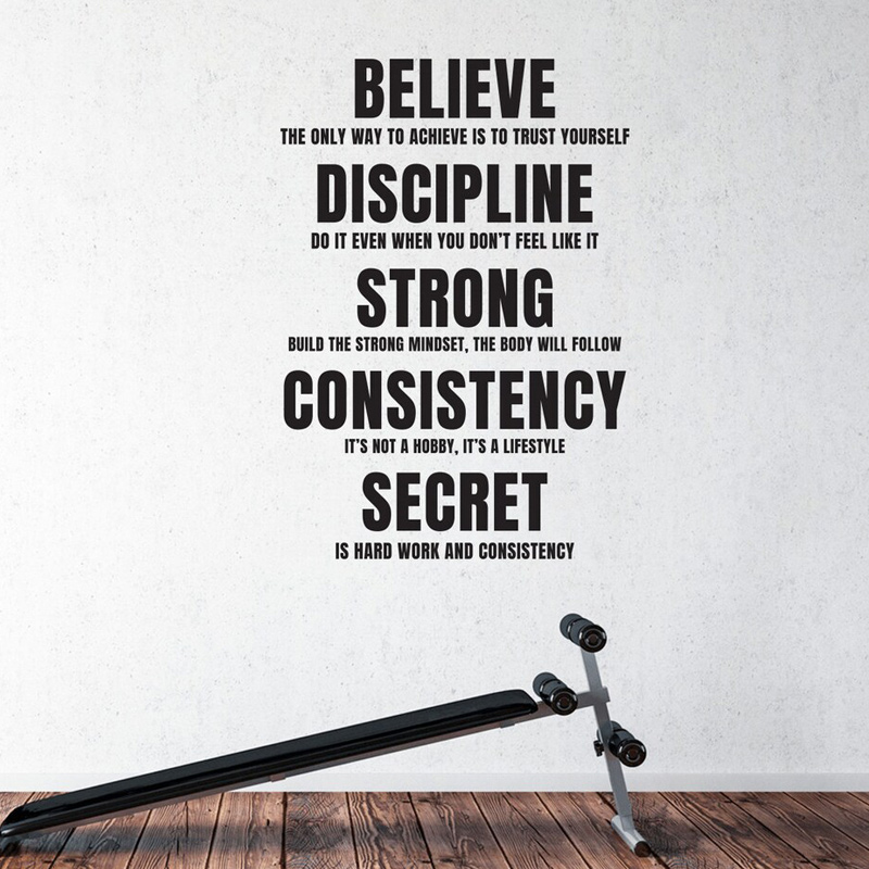 Believe, Discipline Motivation – Home Gym Quotes Bewertung und Preis