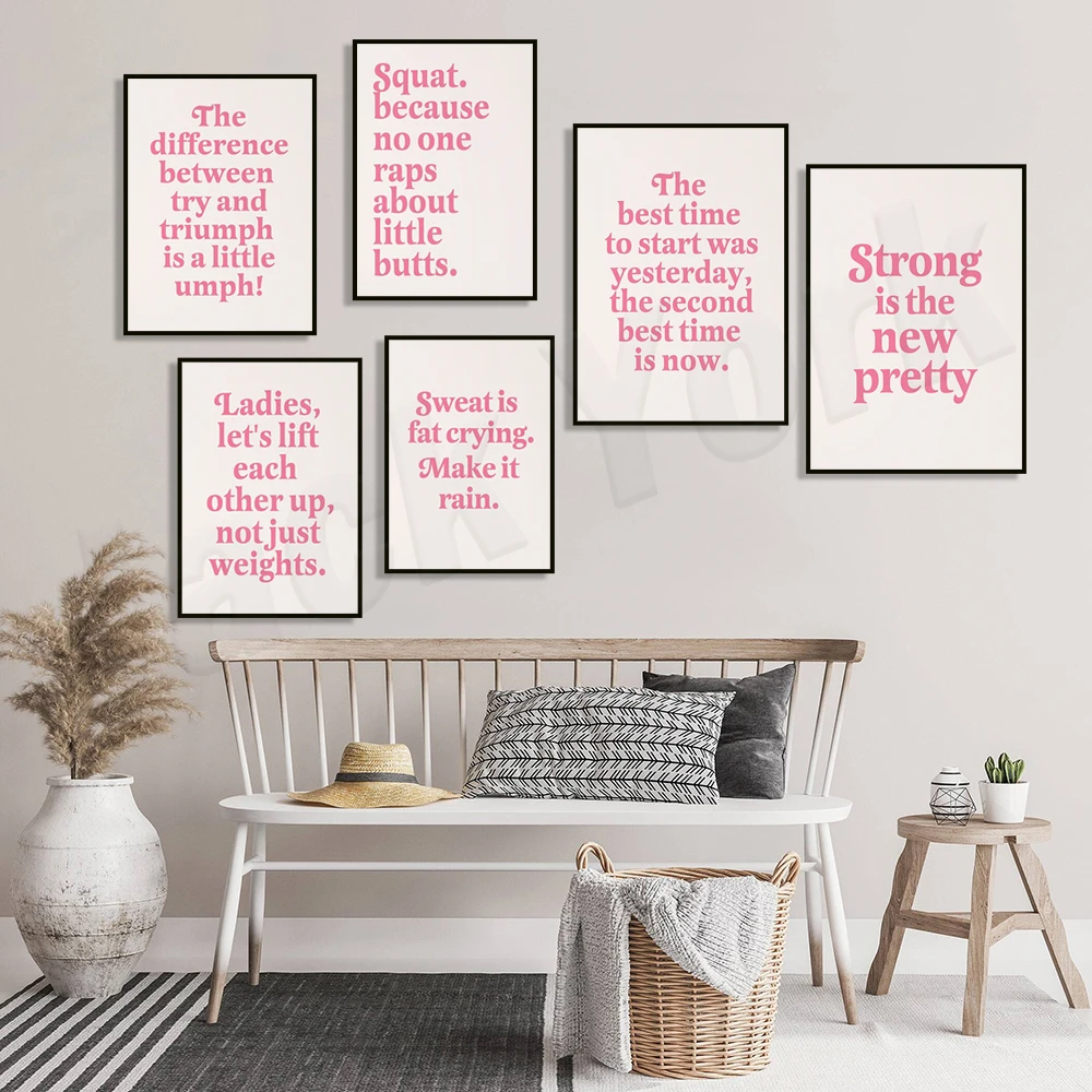 Sweat is fat cry, rain poster, – Home Gym Quotes Bewertung und Preis