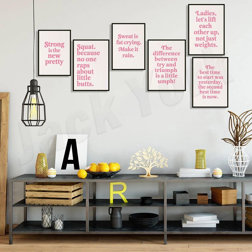 Sweat is fat cry, rain poster, – Home Gym Quotes Bewertung und Preis