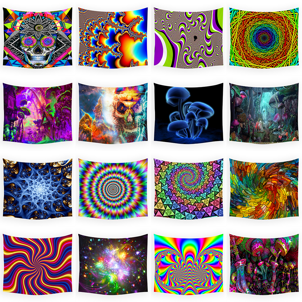 Tapestry Psychedelic Pattern Y – Home Gym Room Bewertung und Preis