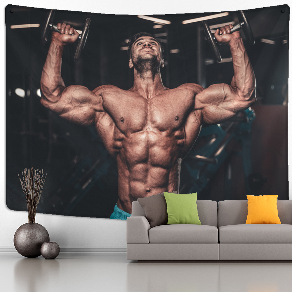 Fitness Muscle Man Tapestry Wa – Home Gym Room Bewertung und Preis