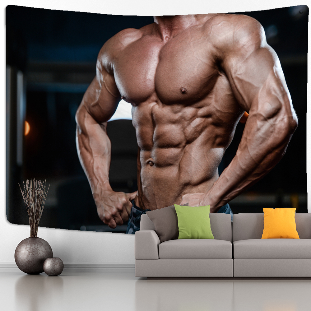 Fitness Muscle Man Tapestry Wa – Home Gym Room Bewertung und Preis