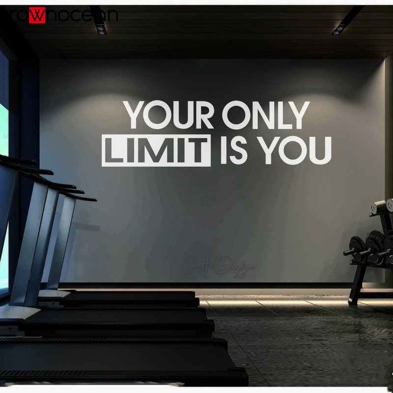 Your only limit is you - Wall  – Home Gym Quotes Bewertung und Preis