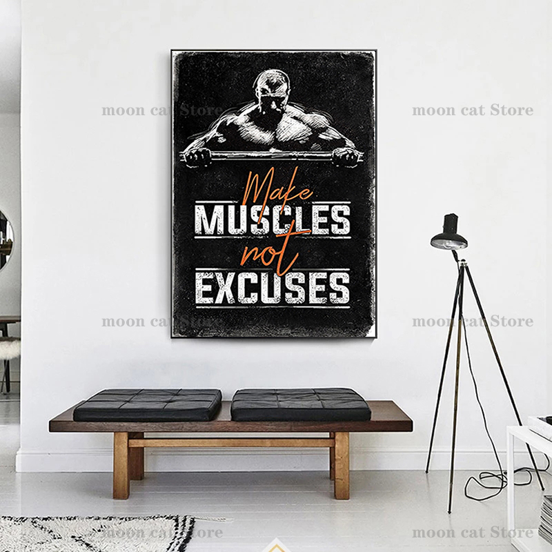 Fitness Sports Poster Bodybuil – Home Gym Quotes Bewertung und Preis